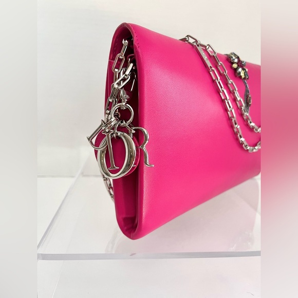 •••SOLD•••$6000 Auth Christian Dior Vif Runway Embellished Leather Chain Bag - Picture 7 of 17
